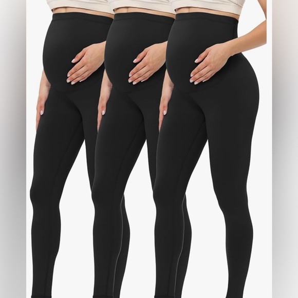 Pants - Women's Maternity Leggings over the Belly